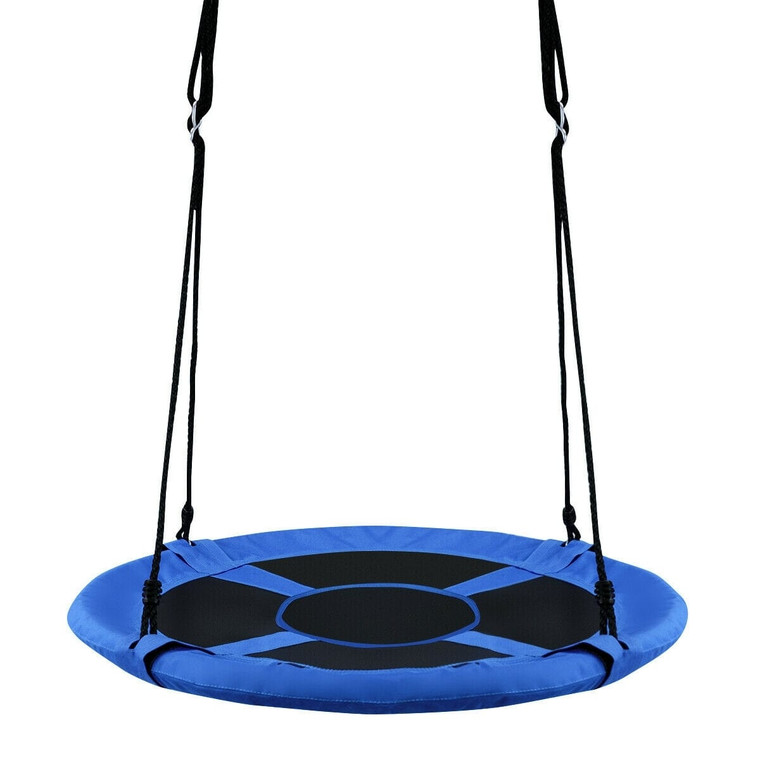 40 Inch Flying Saucer Tree Swing Indoor Outdoor Play Set-Blue - Color: Blue D681-SP36638BL