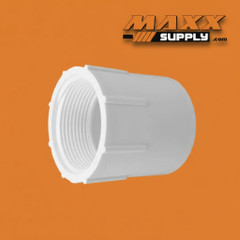 1/2" Schedule 40 PVC Female Adapter, White, 435-005