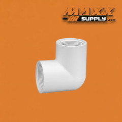 90 Degree Elbow, FPT x FPT PVC Schedule 40 1/2" (408-005)