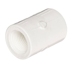 1-1/4" Schedule 40 PVC Female Adapter, White, 435-012