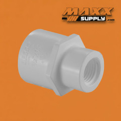 1" x 1/2" Schedule 40 PVC Reducing Female Adapter, White, 435-130