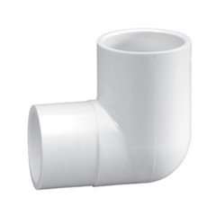 3/4" Schedule 40 PVC 90 Degree Street Elbow, White, 409-007