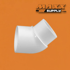 2" Schedule 40 PVC 45 Degree Street Elbow Socket, White, 423-020
