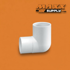 1 1/2" Schedule 40 PVC 90 Degree Street Elbow, White, 409-015