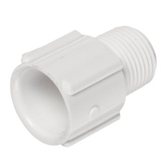 2 1/2" Schedule 40 PVC Male Adapter, White, 436-025 2 1/2" Schedule 40 PVC Male Adapter, White, 436-025