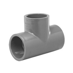1" Schedule 80 PVC Tee, Gray, 801-010 1" Schedule 80 PVC Tee, Gray, 801-010