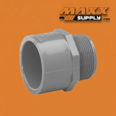 1" Schedule 80 PVC Male Adapter, Gray, 836-010