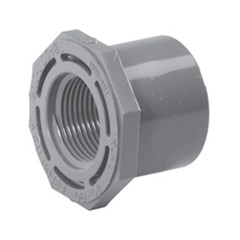 2" x 1 1/2" Schedule 80 PVC Reducing Bushing, Gray, 838-251