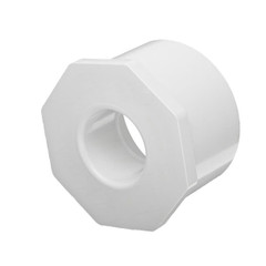 6" x 5" Schedule 40 PVC Reducing Bushing, White, 437-534 6" x 5" Schedule 40 PVC Reducing Bushing, White, 437-534