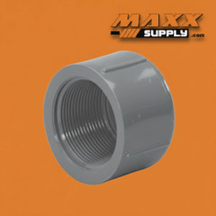 4" Schedule 80 PVC Cap, Gray, 848-040
