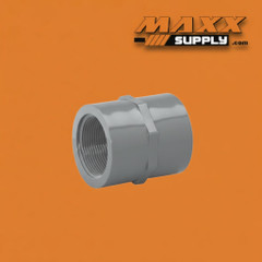 4" Schedule 80 PVC Coupling, Gray, 830-040