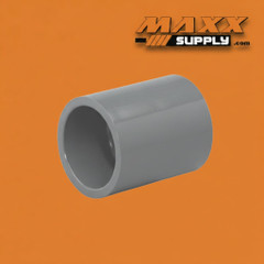 8" Schedule 80 PVC Socket Coupling, Gray, 829-080