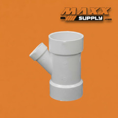 6" x 4" Schedule 40 PVC Reducing Wye, White, 475-532