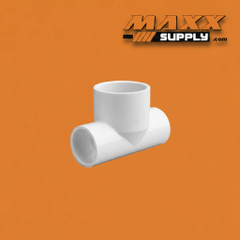 Bullhead Tee, Slip x Slip x Slip PVC Schedule 40 8" x 8" x 12" (401-591)