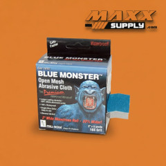Blue Monster Roll Abrasive Cloths (2IN x 5 YDS , Blue, 165 Grit) (70152)