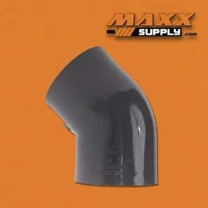 45 Degree Elbow, Slip x Slip PVC Schedule 80 1 1/2" (817-015)