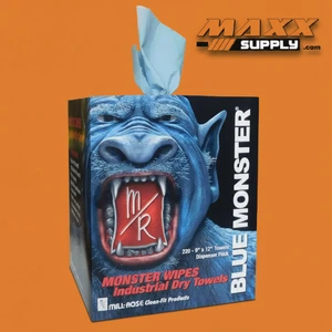 Blue Monster Industrial Dry Towels – 9" x 12", 220 Count (77100)
