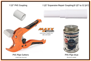 1 1/2" PVC Expansion Coupling Repair Kit