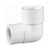 3/4" x 1/2" Schedule 40 PVC 90 Degree Reducing Street Elbow, White, 407-101