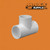 1 1/2" Schedule 40 PVC Tee, White, 401-015