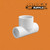 Bullhead Tee, Slip x Slip x Slip PVC Schedule 40  3" x 3" x 4" (401-341)