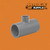 4" x 3" Schedule 80 PVC Reducing Tee, Gray, 801-422