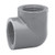 4" Schedule 80 PVC 90 Degree Elbow, Gray, 808-040