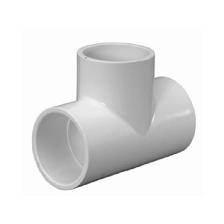 1/2" Schedule 40 PVC Tee, White, 401-005