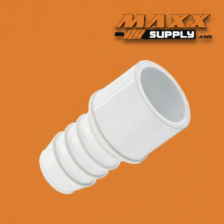 1" Schedule 40 PVC Adapter, White, 460-010