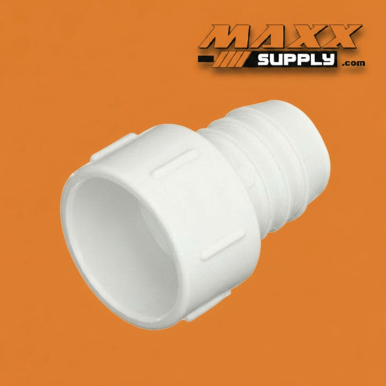 1 1/2" Schedule 40 PVC Adapter, White, 474-015