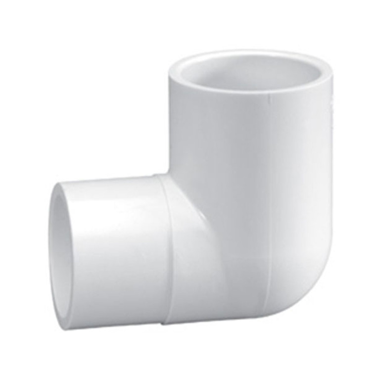 1 1/2" Schedule 40 PVC 90 Degree Street Elbow, White, 409-015