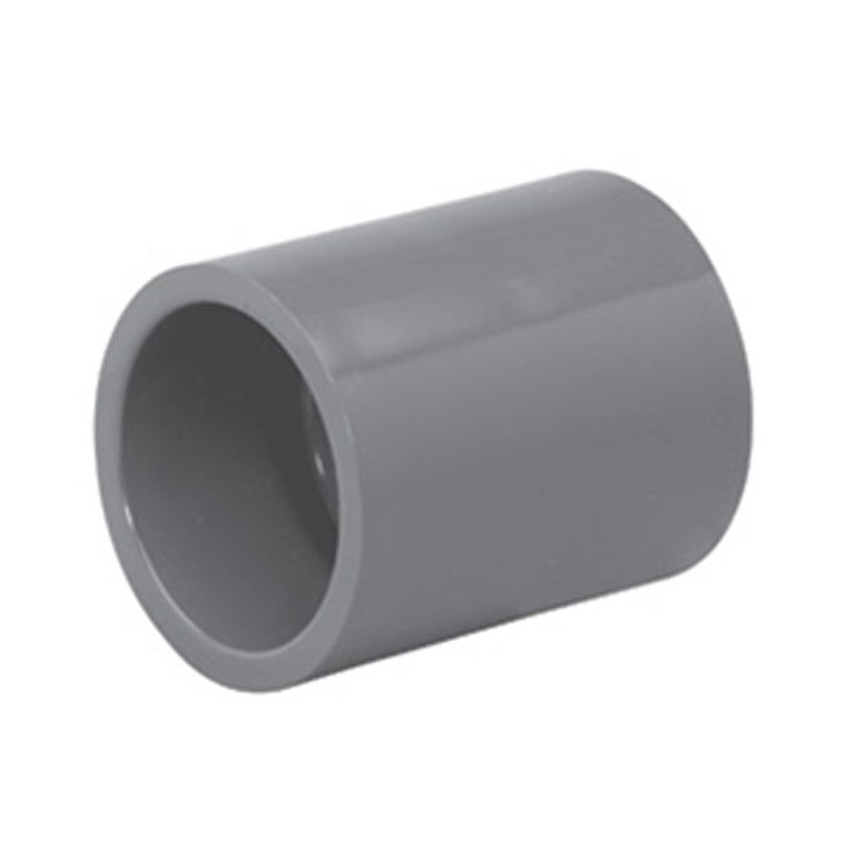 3/4" Schedule 80 PVC Coupling, Gray, 829-007