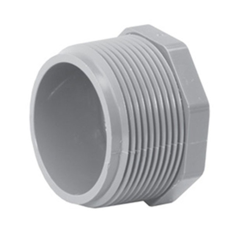 1/2" Schedule 80 CPVC Plug, Gray, 9850-005