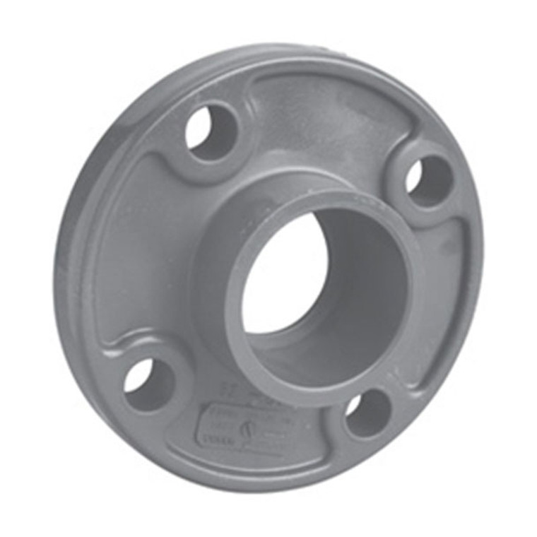 3/4" Schedule 80 PVC Flange (One-Piece), Gray, 851-007