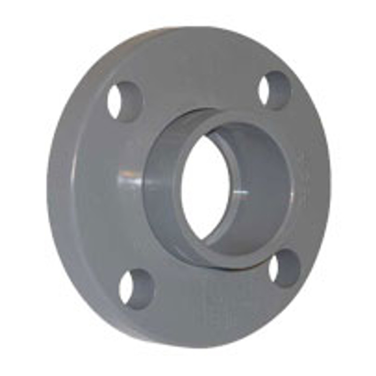 2 1/2" Schedule 80 PVC Flange (Van Stone), Gray, 854-025