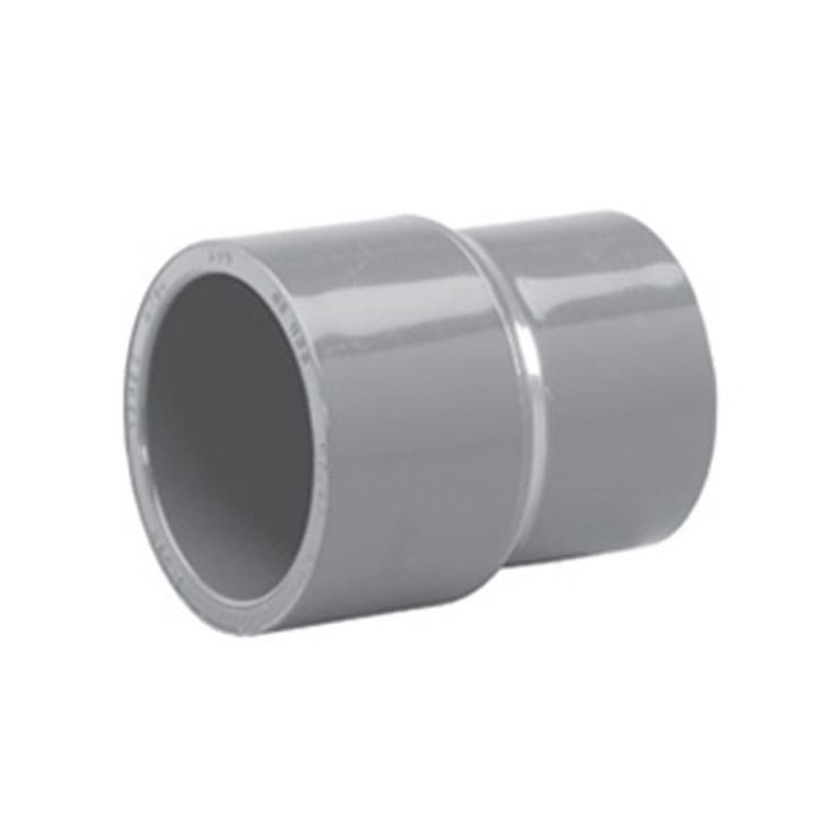 1 1/2" x 3/4" Schedule 80 CPVC Reducing Coupling, Gray, 9829-210