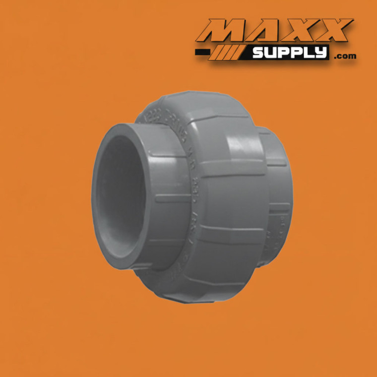 3" Schedule 80 PVC Union, Gray, EPDM O-rings, 897-030