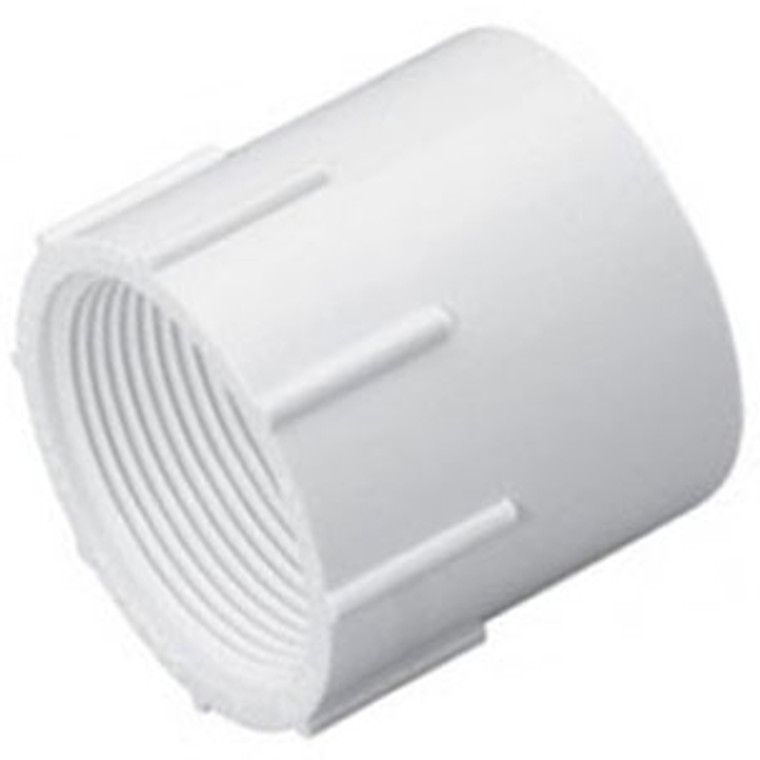 8" Schedule 40 PVC Male Adapter, White, 436-080