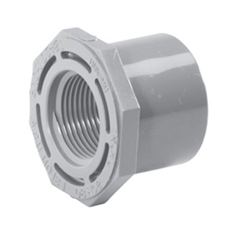 3" x 2 1/2" Schedule 80 CPVC Reducing Bushing, Gray, 9838-339