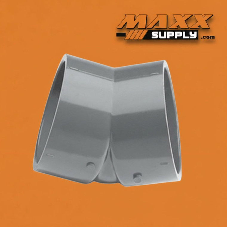 6" Schedule 80 PVC 30 Degree Elbow, Gray, 815-060