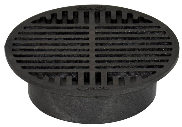 NDS 8" Round Grate, Black, 10