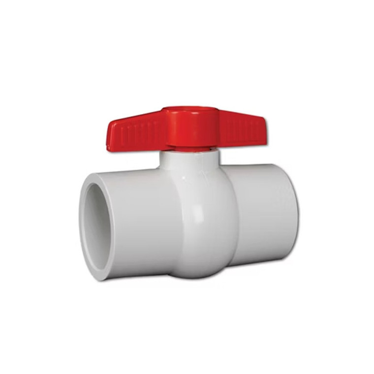 3/4" PVC Compact Ball Valve White Socket - 1007WS