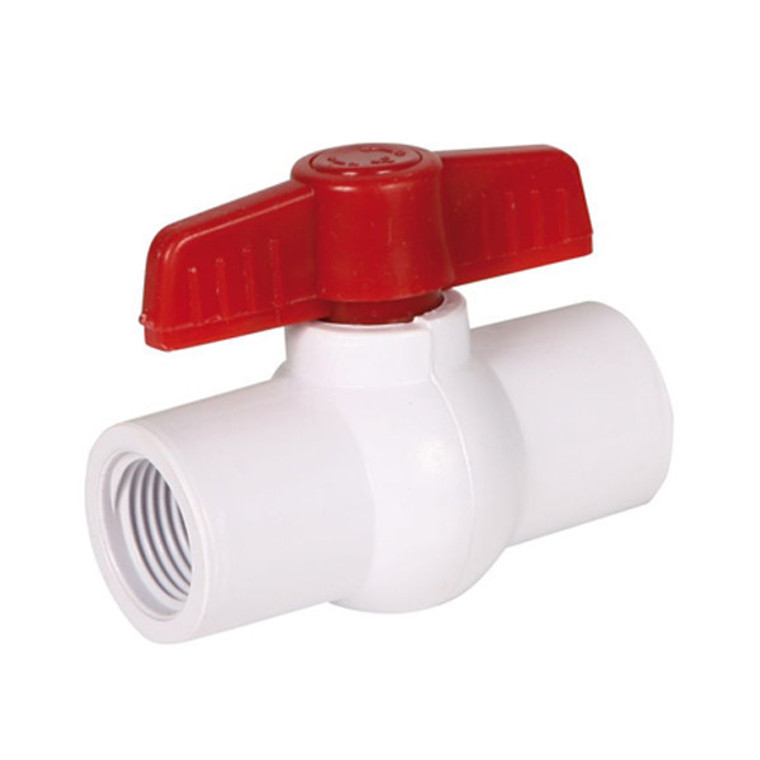 1-1/4" PVC Compact Ball Valve Threaded- 1014WT