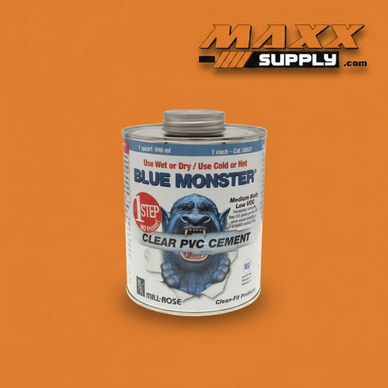 Blue Monster 1-Step PVC Cement Clear (32OZ) (76037)