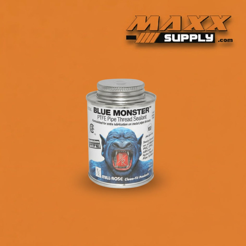 Blue Monster 76003 Thread Sealant with PTFE | 8 oz | Heavy-Duty Pipe Joint  Compound with PTFE