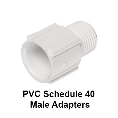 Schedule 40 Male Adapters