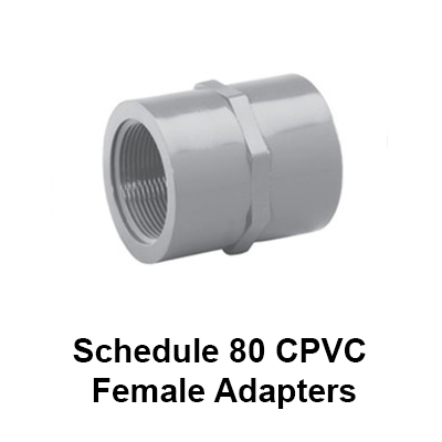 Schedule 80 CPVC Female Adapters