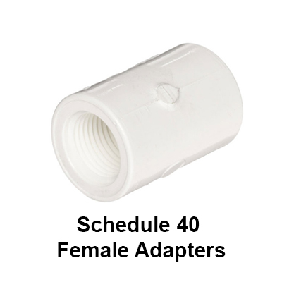 Schedule 40 Female Adapters