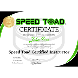 Speed Toad Speed Training Certification Course