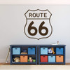 Pixar Cars Route 66 Wall Decal - Brown